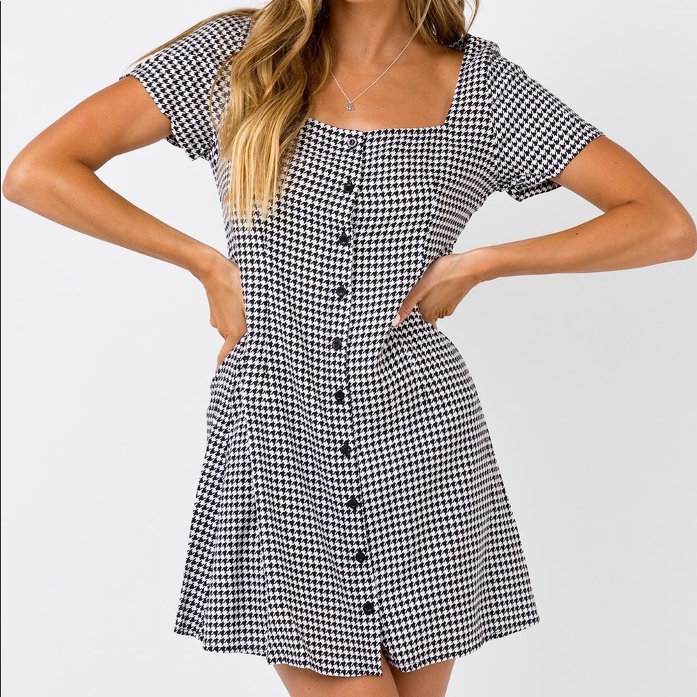 Princess Polly Houndstooth Dress